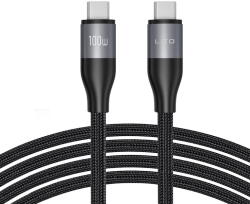 Lito Cablu de Date Type-C la Type-C, Fast Charging, 480 Mbps, 100W - Lito (LD23CC) - Grey (KF2350821) - vexio