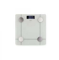 Jata Cantar Cântar corporal smart 180 kg, Analiză corporală completă, Bluetooth + aplicație mobilă, 8 utilizatori, 4 senzori, Display LCD iluminat, Sticlă securizată (T-MLX56989) - vexio Cantar baie