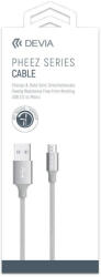 DEVIA Cablu Pheez Series MicroUSB Grey 2m-T. Verde 0.1 lei/buc (DVPSM2GR) - vexio