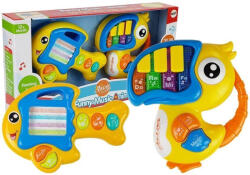 LEAN Toys Papagáj Hal Zongora És Akkumulátoros Gitár
