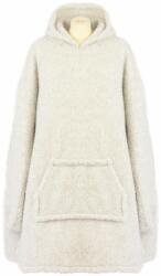  Merinó Gyapjú Kapucnis Pulóver - Világosszürke, Univerzális Méret