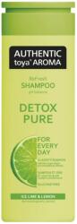 AUTHENTIC toya AROMA Detox Pure Ice Lime & Lemon Sampon minden hajtípusra 400 ml