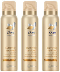 Dove Summer Revived önbarnító hab világos-közepes árnyalatú bőrre (3x150 ml) + ajándék hajpánt