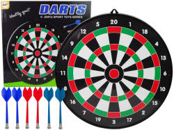 LEAN Toys Darts Tábla Mágneses Dartsokkal 6 Darab