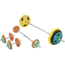 Gorilla Sports Súlyzó szett öntöttvas koronggal 108 kg (100766-00009-0049) - kokiskashop