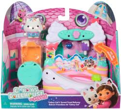 Gabby's Dollhouse Set de joaca cu figurine, Gabbys Dollhouse, Cakey Cats Sweet Treat Balcony, 20152985 Figurina