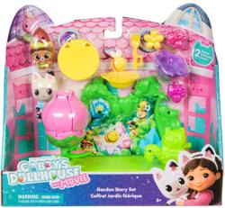 Gabby's Dollhouse Set de joaca cu figurine, Gabbys Dollhouse, Garden Story, 12 piese, 6074117 Figurina