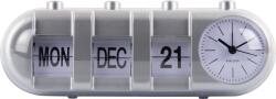 Karlsson Будилник Retro Tube Calendar Flip, сребърен (KA6045SI) Будилник