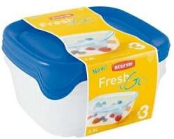Keter Curver Fresh & Go szögletes ételtartó doboz szett 3 x 0.8L (182217) (182217)