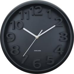 Karlsson Elevated Classic Numbers стенен часовник, черен мат (KA6052BK)