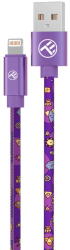 Tellur Cablu Graffiti Tellur USB to Lightning, 3A, 1m, mov (TLL155601)