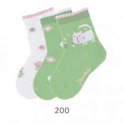 Sterntaler Комплект детски чорапи за момиче Sterntaler- 3 чифта, с коте