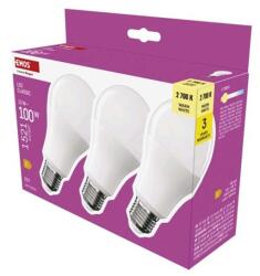 EMOS LED izzó Classic A60 / E27 / 13 W (100 W) / 1521 lm / Meleg fehér - dellaprint