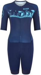 Keada Sports Női ujjas trisuit - Signal Four S fehér|kék