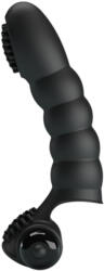 Pretty Love Alexander - vibrator pentru deget - stimulare - silicon negru (6959532324341) Vibrator