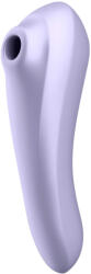 Satisfyer Dual Pleasure - vibrator 2 în 1 cu unde de aer controlat prin aplicație (mov) (4061504003108) Dildo