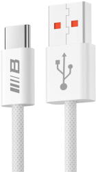 Blueo Cablu de Date USB-A la USB-C, Fast Charging, 6A - Blueo - White (KF2354507) - pcone