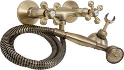 Kuchinox Stilo, fali zuhanycsaptelep kézi zuhanyszettel, sárgaréz, LAV-BKI_541D (LAV-BKI_541D)