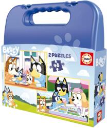 Educa Puzzle Bluey Educa 2x48 darabos kofferben 4 évtől (19831)