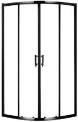 Viva Aqua Max Fekete íves zuhanykabin 80x80x190 cm