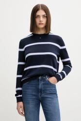 Tommy Hilfiger pamut pulóver könnyű, fekete, DW0DW20159 - sötétkék S