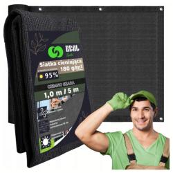 RG Teraszkorlát árnyékoló, vízlepergetős, 95%-os , 5 x 1 m, 180g/m2, sötétszürke (RC-K-930)