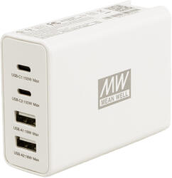 MEAN WELL NGE100 100W univerzális gyorstöltő PD3.0 QC3.0 QC2.0 2xUSB-C 2xUSB-A (NGE100)