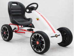  Pedálos Gokart Abarth Eredeti Licence Fehér
