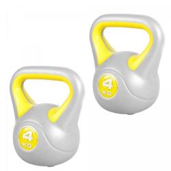 Gorilla Sports Kettlebell súlyzó szett műanyag 2 x 4 kg (101131-00006-0014) - gorillasports