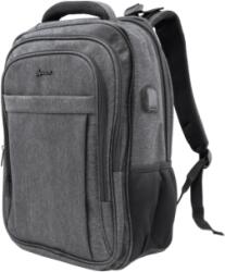 SBOX AMSTERDAM, NSS-00280, 18" gamer hátizsák, fekete/szürke