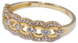 Ékszershop Áttört fonott arany gyűrű (1317804)