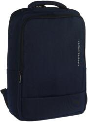 Addisell 2 + 1 zsebes kék vászon hátizsák Addisell (0959 kék)