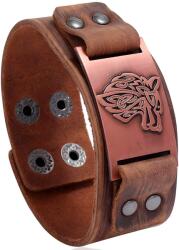 HARAHU Brave férfi karkötő - Wolf - Barna 2 KP34341