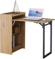 Intenso Home Összecsukható polcos íróasztal / számítógépasztal 102×58 cm, masszív kialakítással, aranytölgy - Intenso Home (INT-SZ1025885)