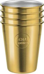 Soulbottle Soulcup Steel "Gold" 4 db-os csomag - 1 szett