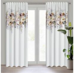 EUROFIRANY Sendi mintás dekor függöny Fehér 140x270 cm