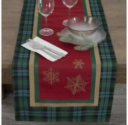 EUROFIRANY Cherry karácsonyi gobelin asztali futó Piros 45x140 cm +/-5%