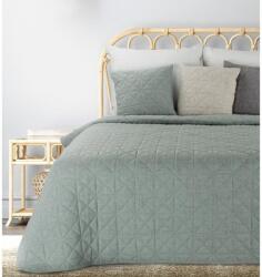 EUROFIRANY Len2 vászon szerkezetű préselt mintás ágytakaró Menta 170x210 cm