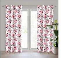 EUROFIRANY Cecily mintás dekor függöny Fehér 140x250 cm