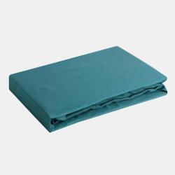 EUROFIRANY Nova3 pamut-szatén gumis lepedő Türkiz 100x200 cm +25 cm