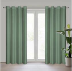 EUROFIRANY Rita egyszínű dekor függöny Sötét menta 140x250 cm