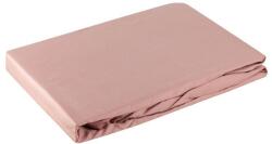 EUROFIRANY Pamut gumis lepedő Pasztell rózsaszín 160x200 cm +30 cm