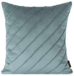 Eurofirany Nala3 bársony párnahuzat varrott mintával Kék 45x45 cm