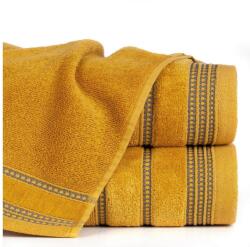 Eurofirany Amanda csíkos törölköző Mustársárga 50x90 cm