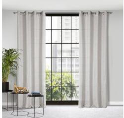 EUROFIRANY Anita öko stílusú függöny laza szövéssel Ezüst 140x250 cm