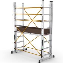 CAGSAN POLYSAFE Szerelőállvány - Munkamagasság: 4, 7m (PL003)