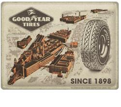 Nostalgic Art Good Year Tires "Since 1898" dombornyomott fémplakát 40 x 30 cm "23361 (23361)