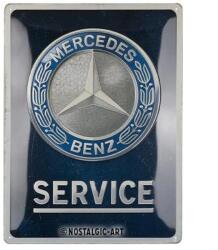 Nostalgic Art Mercedes Benz "Service" dombornyomott fémplakát 30 x 40 cm "23357 (23357)
