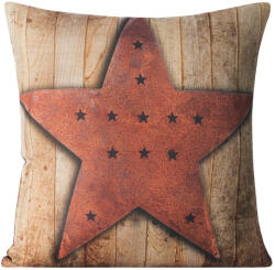  Star nyomtatott mintás párnahuzat Barna 40x40 cm (73329)