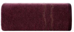  Karin pamut törölköző fényes cérnával szőtt díszítéssel Bordó 30x50 cm (454341)
